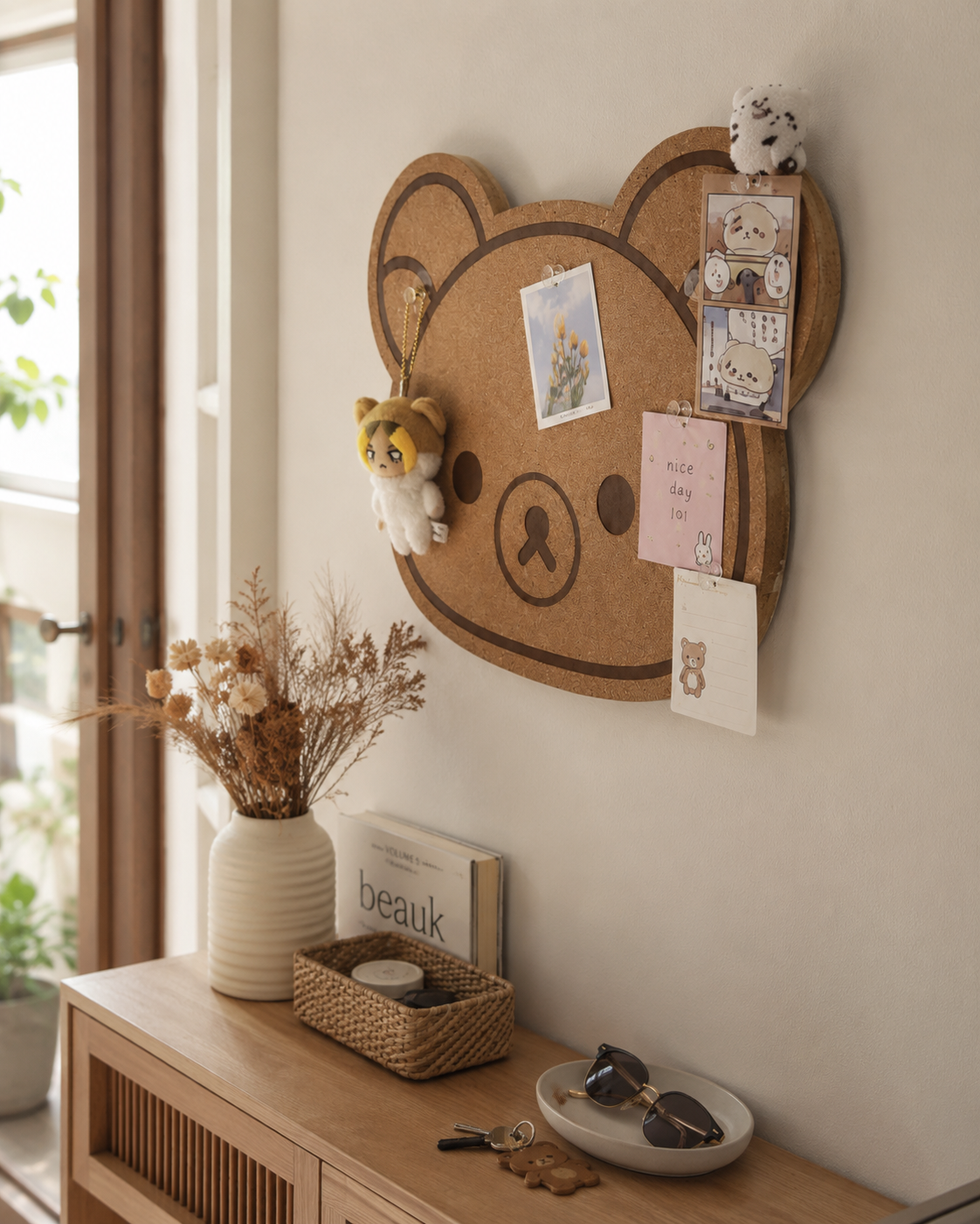 Felt Bear Wall Panel – Kids Nursery Wall Art Decor, 24x30cm