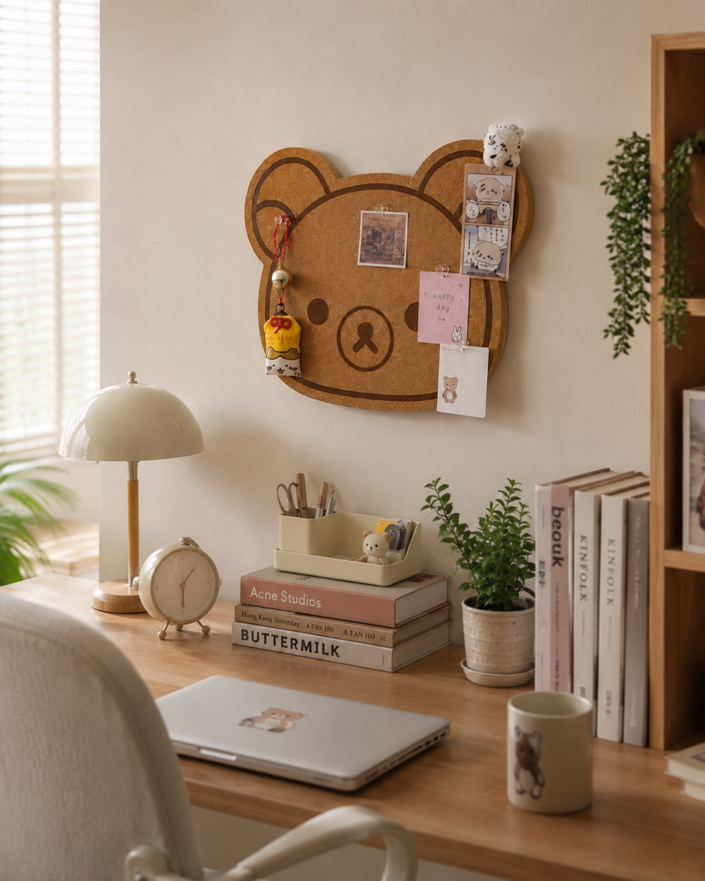 Felt Bear Wall Panel – Kids Nursery Wall Art Decor, 24x30cm