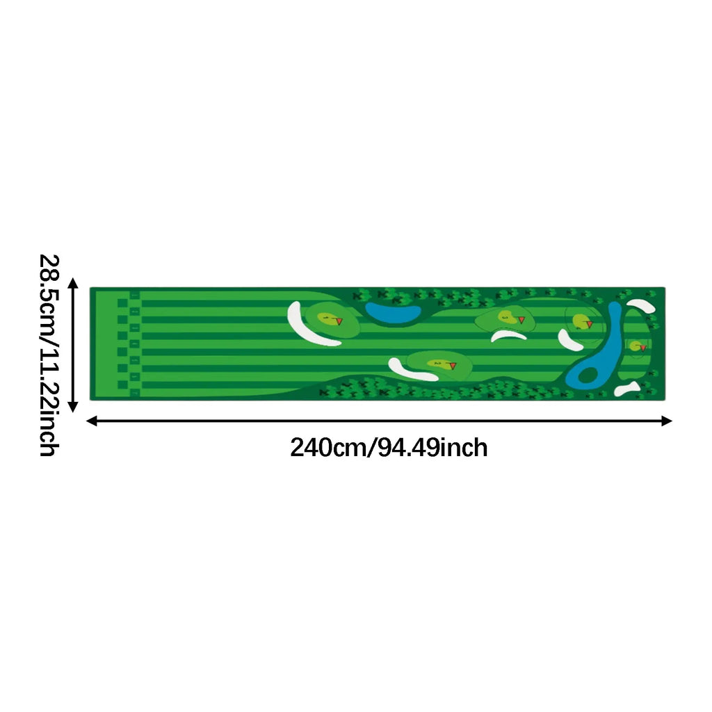 Golf Putting Mat – Portable Indoor Practice Green, Gift Set
