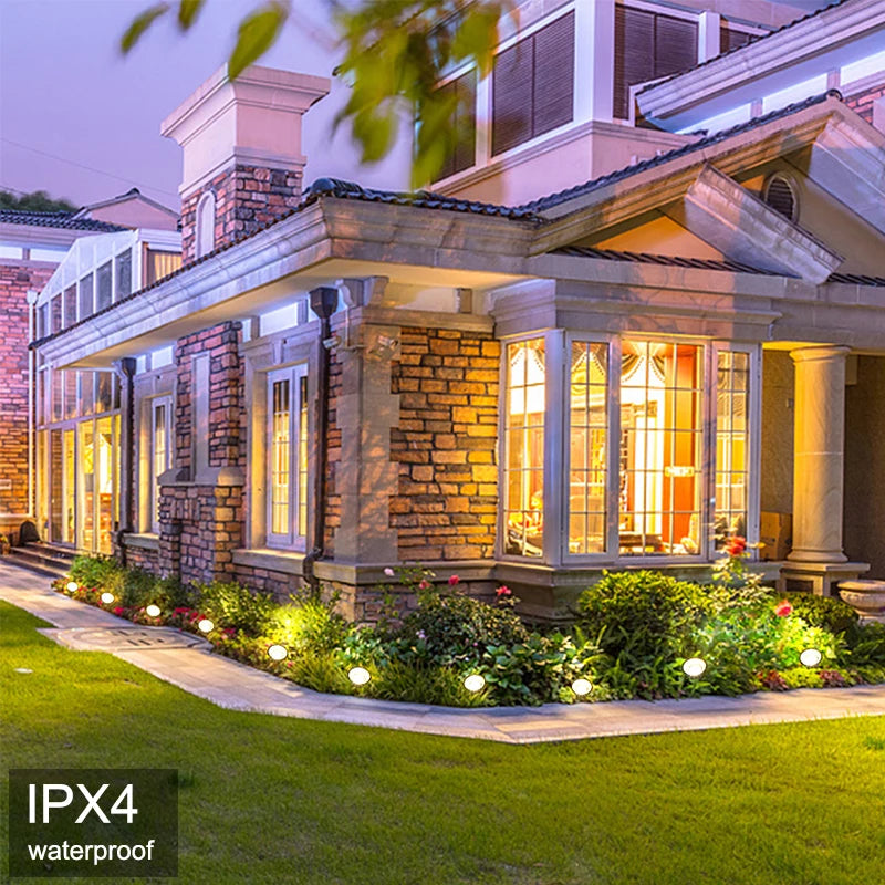 Solar In-Ground Lights – 10-in-1 Waterproof LED Landscape Lights for Yard & Patio
