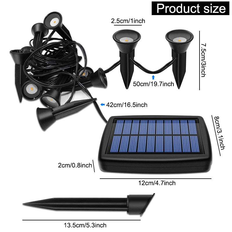 Solar In-Ground Lights – 10-in-1 Waterproof LED Landscape Lights for Yard & Patio