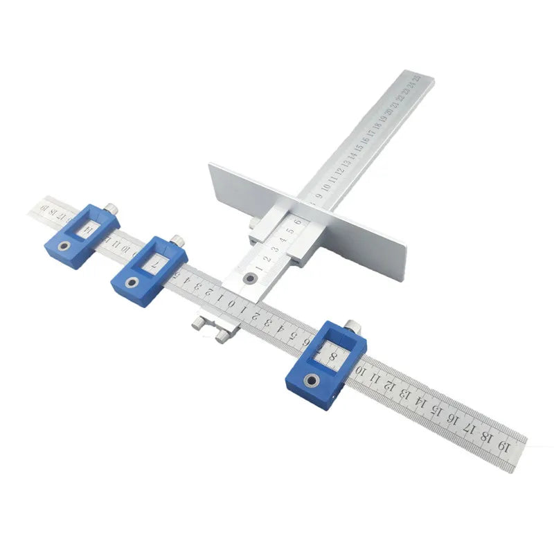 Cabinet Hardware Drill Jig – Metric & Imperial Handle Knob Drilling Template Guide