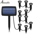Solar In-Ground Lights – 10-in-1 Waterproof LED Landscape Lights for Yard & Patio