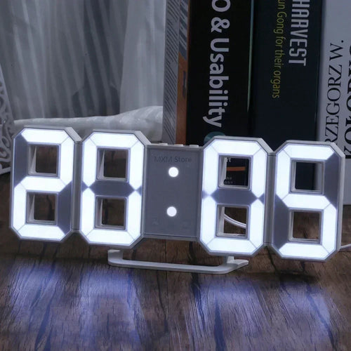 3D LED Digital Clock – Modern Wall & Desk Alarm Clock with LED Display