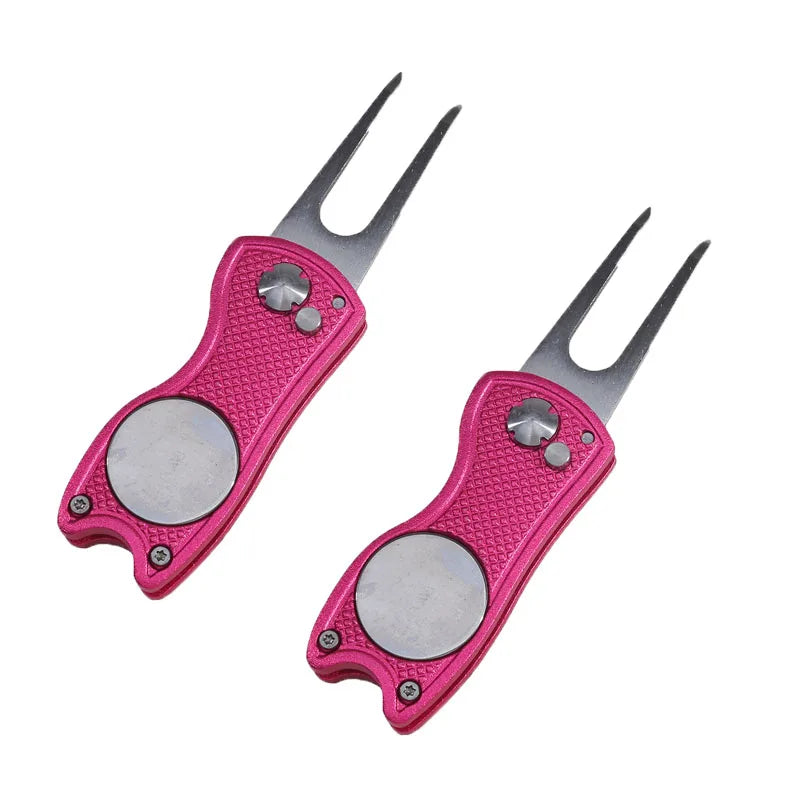 Golf Divot Repair Tool – Foldable All-in-One Green Repair Tool, 1-3 Pack