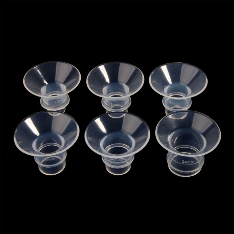 Silicone Flange Inserts – Breast Pump Shield Nipple Tunnel Adapters, 13-26mm