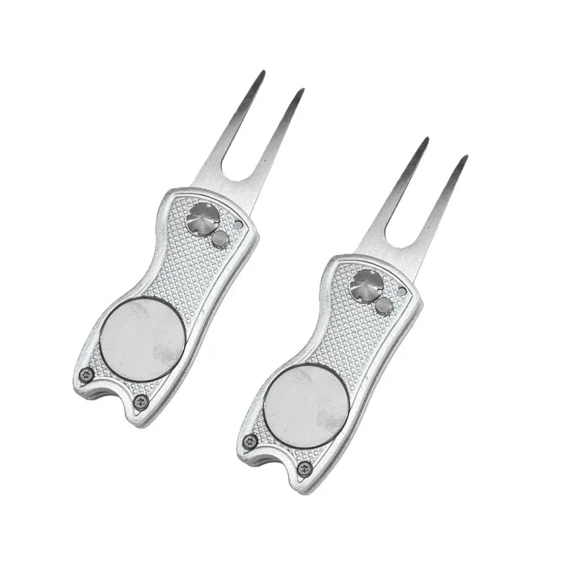 Golf Divot Repair Tool – Foldable All-in-One Green Repair Tool, 1-3 Pack