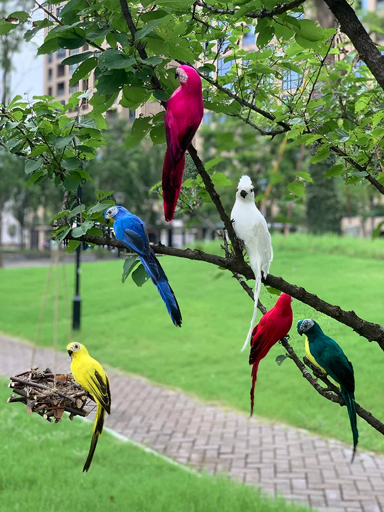 Parrot Garden Figurine