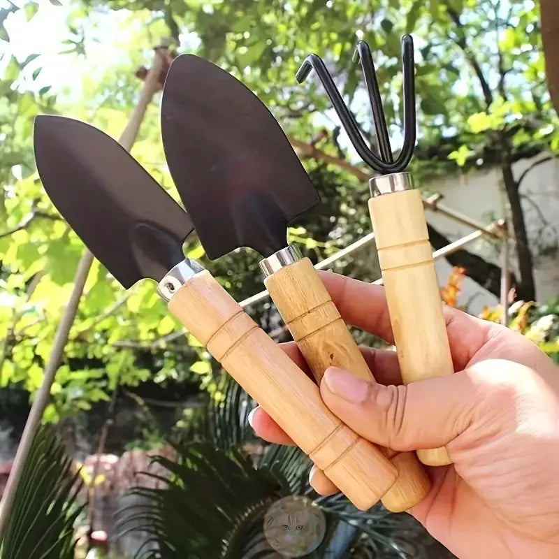 Garden Tool Set – Mini Gardening Kit with Rake, Trowel & Shovel for Succulents