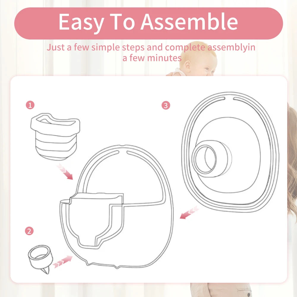 Wearable Breast Pump Parts – Milk Collector Cup, Flange & Duckbill Valve, 24/27mm