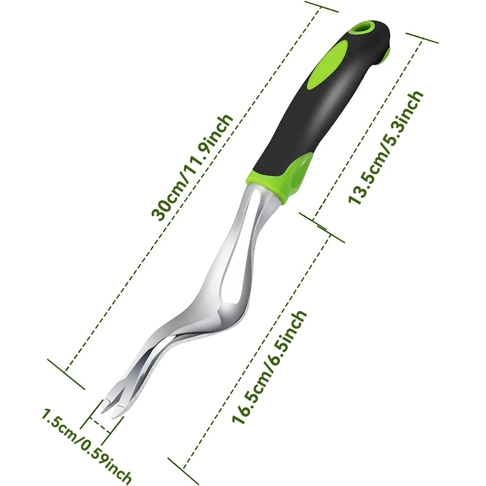 Hand Weeder Tool – Ergonomic Weed Puller Digger for Garden Weeding, Green/Orange/Yellow