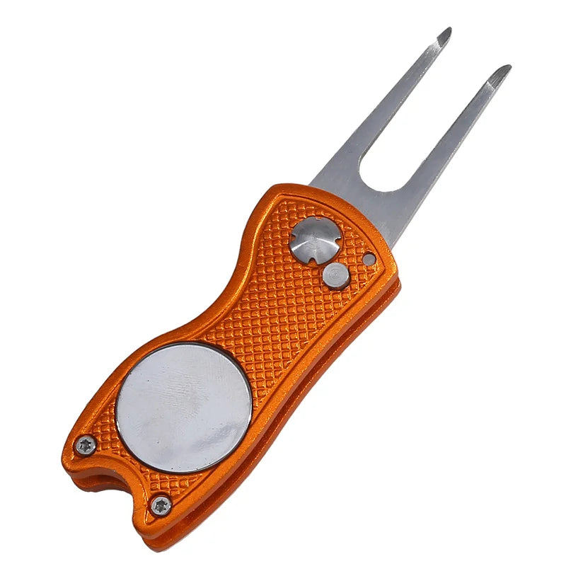 Golf Divot Repair Tool – Foldable All-in-One Green Repair Tool, 1-3 Pack