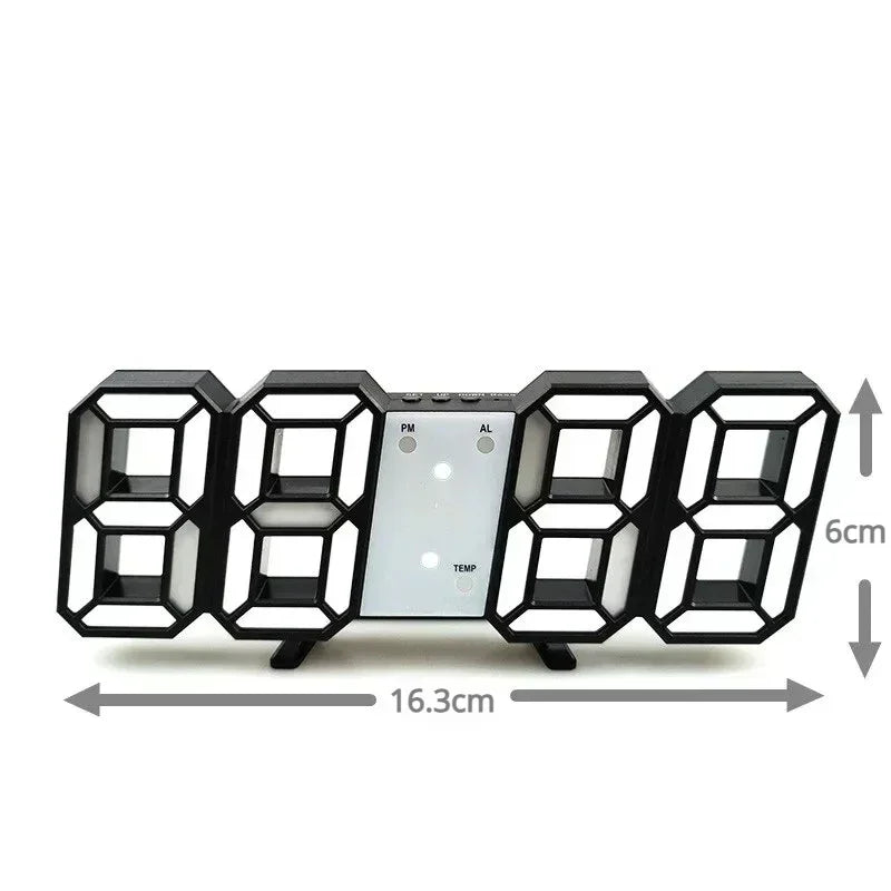 LED Digital Alarm Clock – Bedroom Desk Clock, Blue/White/Green