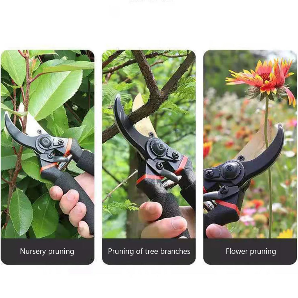 Pruning Shears – Garden Secateurs Hand Pruner for Shrubs, Branches & Orchards, 21.5cm