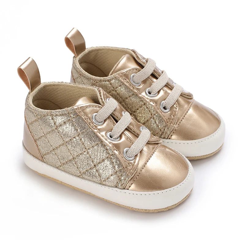 Baby First Walking Shoes – Soft Sole Anti-Slip Casual Sports Shoes, 0-18 Months