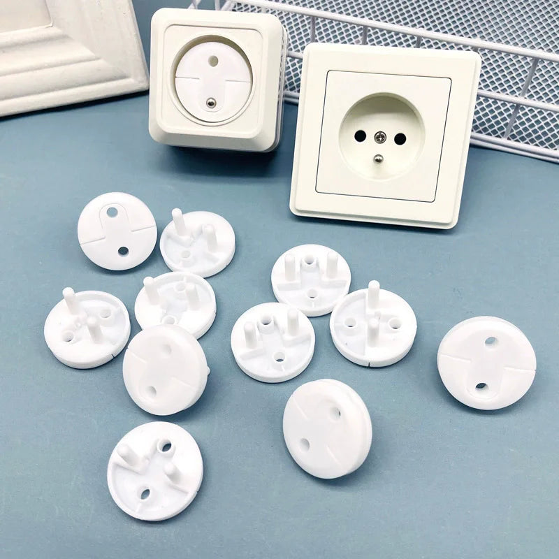Baby Safety Socket Covers – 10-Pack Child-Proof Power Outlet Plug Protectors, EU
