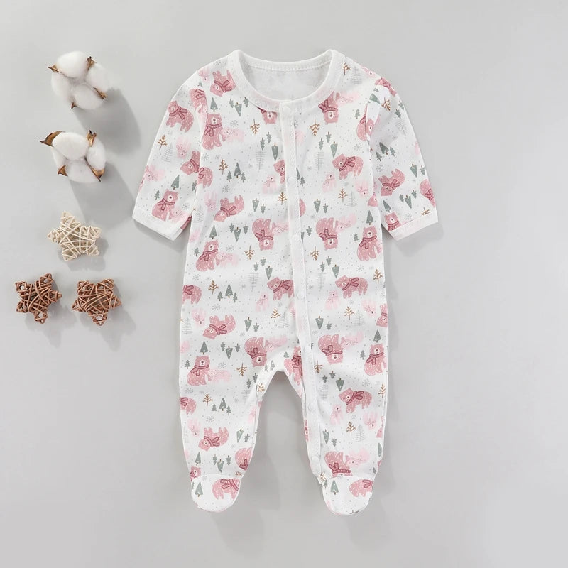 Baby Romper – Soft Newborn Bodysuit Jumpsuit for Boys & Girls, 0-9 Months