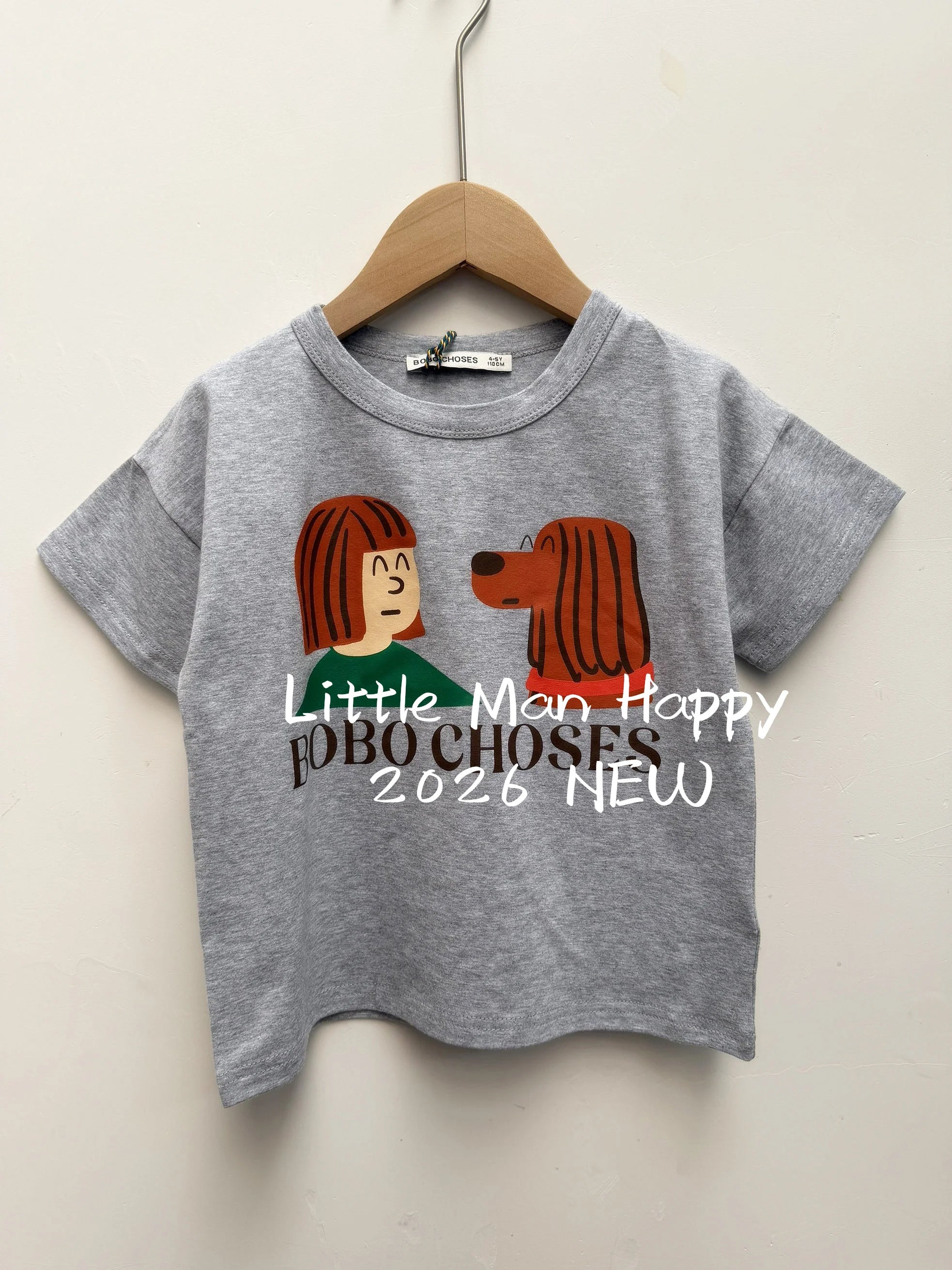 Girls Cotton T-Shirt – Short Sleeve Cartoon Print Top, Pure Cotton, 18M-15Y
