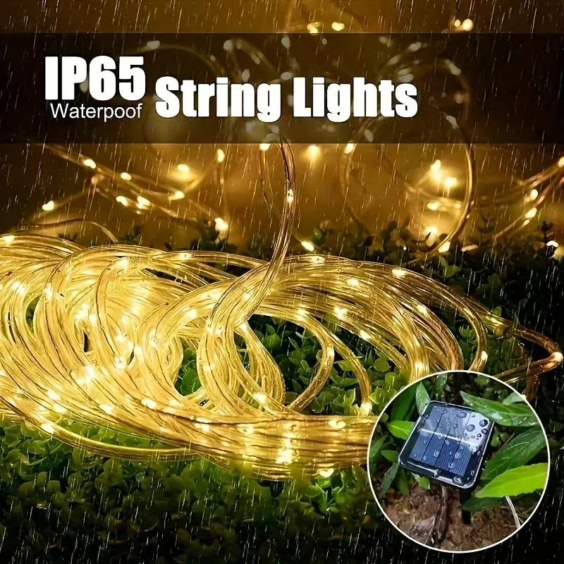 Outdoor String Lights – Waterproof Festoon Patio Lights, 7m/12m, Warm White & Colourful
