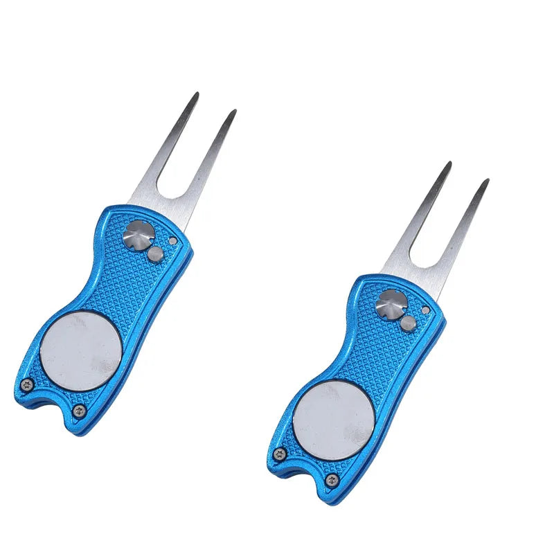 Golf Divot Repair Tool – Foldable All-in-One Green Repair Tool, 1-3 Pack