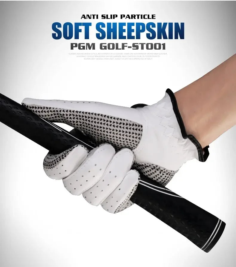 Golf Gloves Men's – Sheepskin Leather Golf Gloves, Left & Right Hand