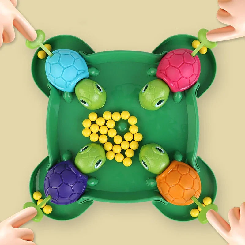 Kids Desktop Game – Turtles Eat Beans Parent-Child Board Game, 36/72 Beans