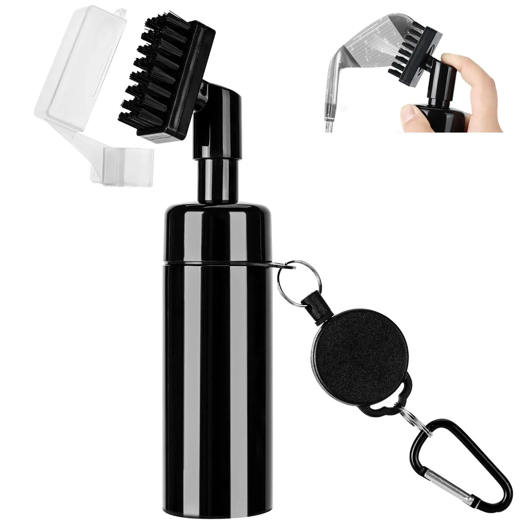 Golf Club Cleaning Brush – U & V-Groove Cleaner Tool, Black & Green