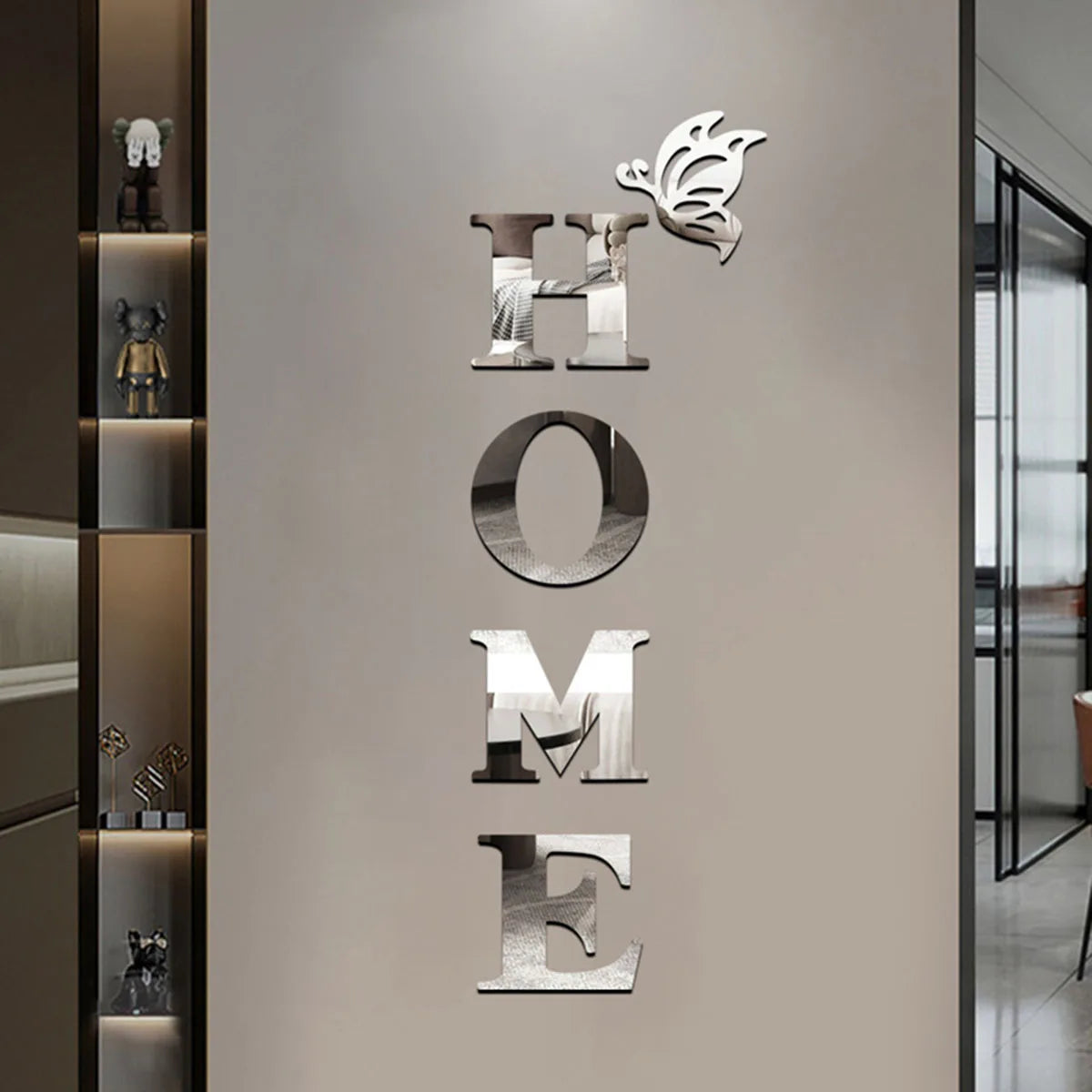 3D Mirror Wall Stickers – Self-Adhesive Acrylic Wall Decal Home Decor
