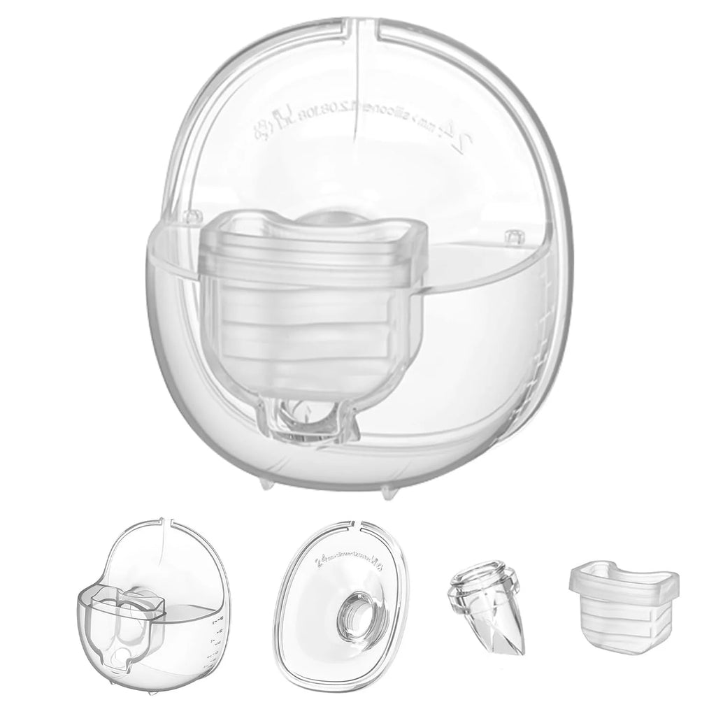 Wearable Breast Pump Parts – Milk Collector Cup, Flange & Duckbill Valve, 24/27mm
