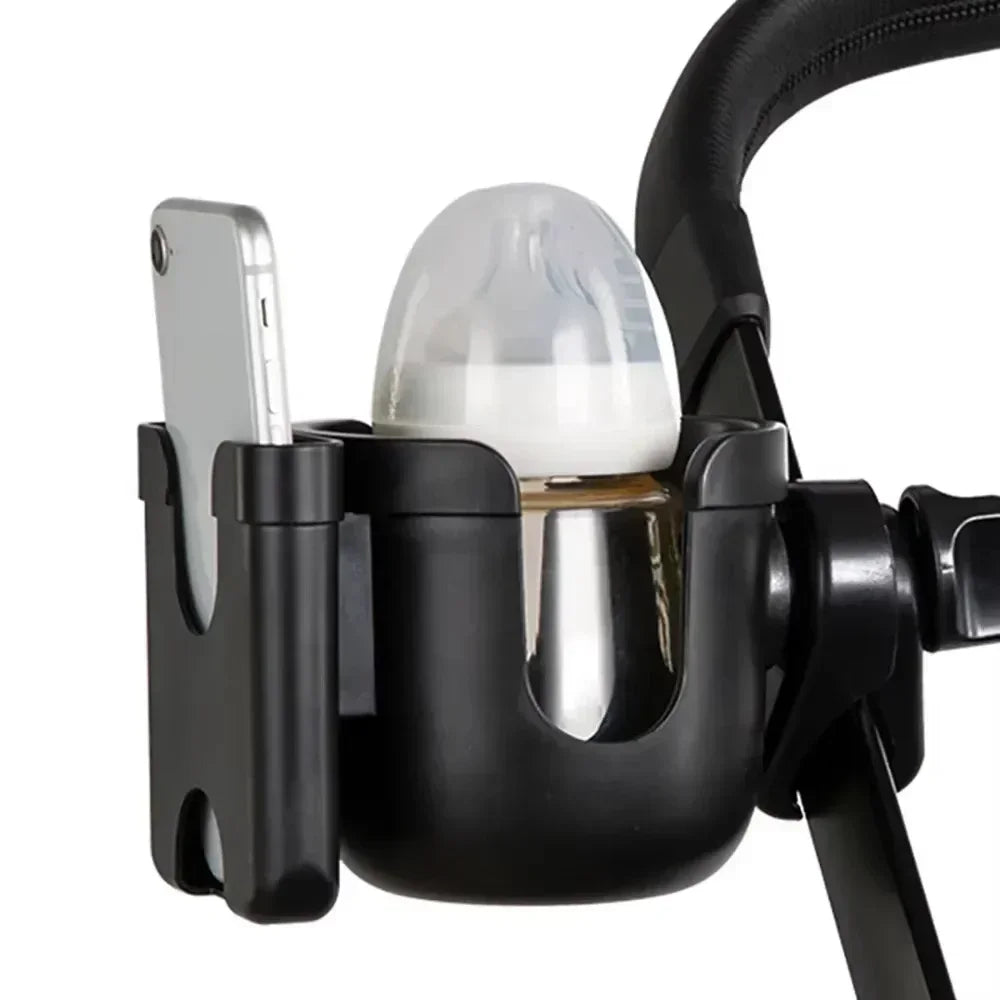 Pram Cup Holder – Anti-Slip Stroller Bottle & Phone Holder, Pram Accessory