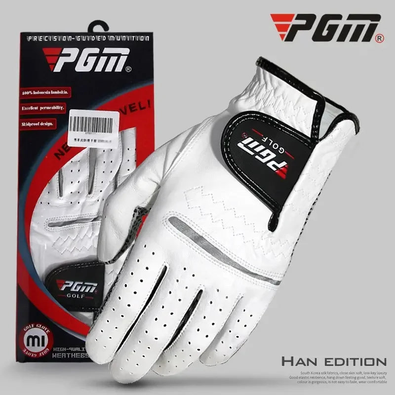 Golf Gloves Men's – Sheepskin Leather Golf Gloves, Left & Right Hand