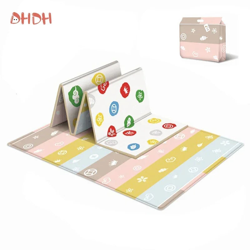 Baby Play Mat – Foldable Waterproof Double-Sided Crawling Mat, 177x64cm