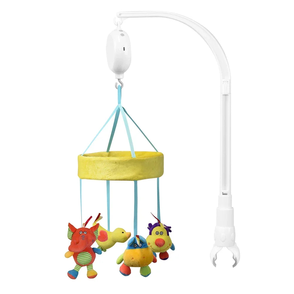 Baby Crib Mobile Arm – Hanging Rattle Toy Holder Bracket, Rotating Clip for Cot