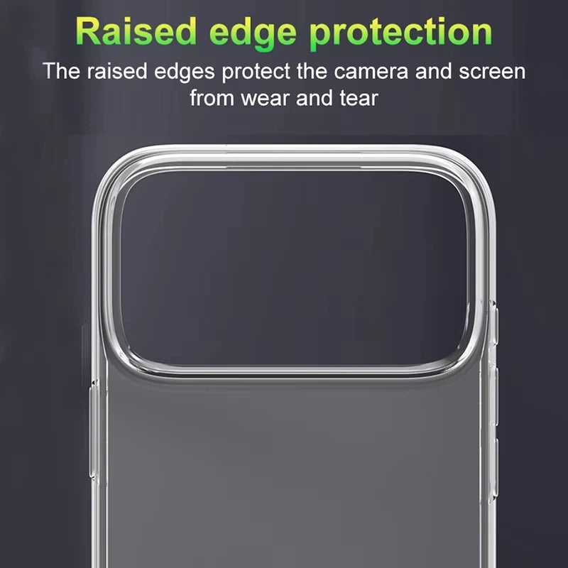 Clear iPhone Case – Transparent Soft TPU Silicone Cover for iPhone 17 Air & Pro Max