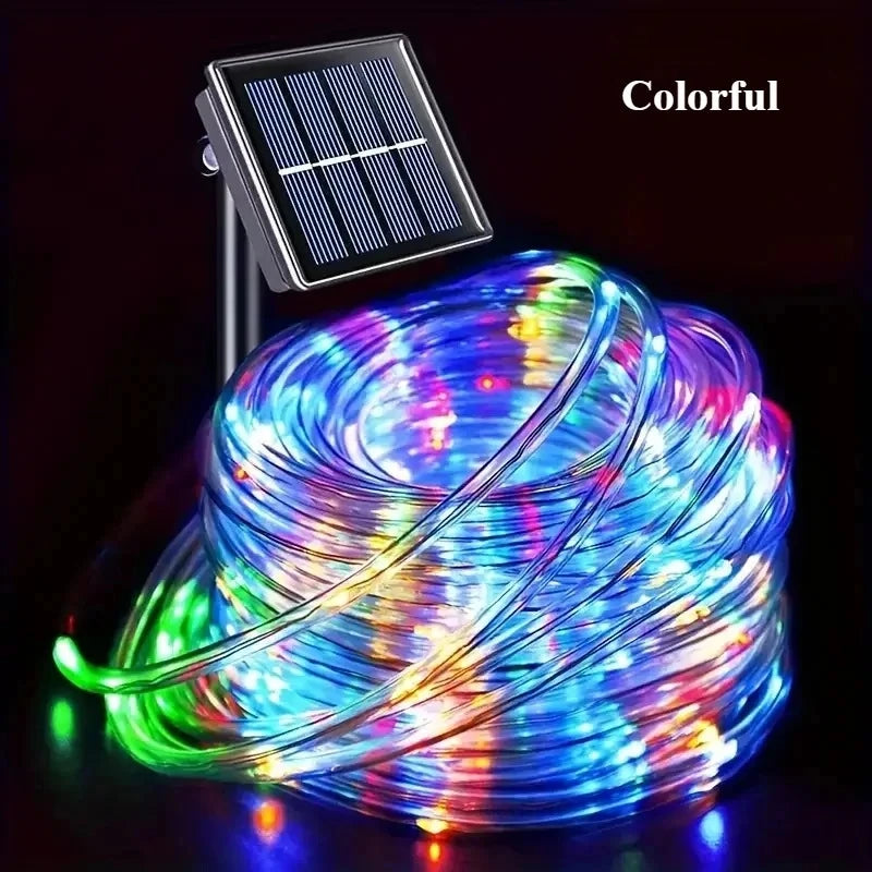 Outdoor String Lights – Waterproof Festoon Patio Lights, 7m/12m, Warm White & Colourful
