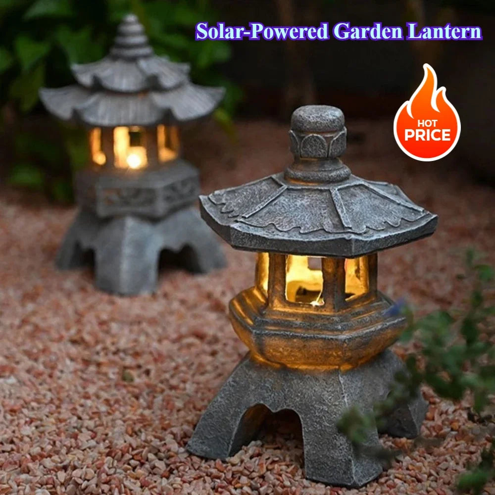Solar Garden Sculpture Light – Decorative Outdoor Solar Stake Light for Yard & Path