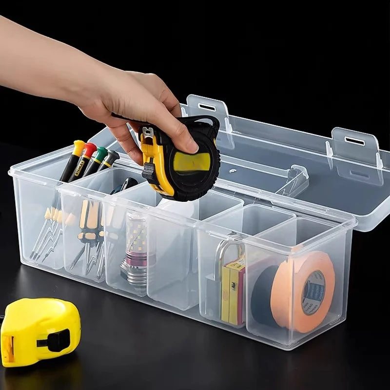 Screw Organizer Box – Compartment Storage Case for Screws & Small Parts, 1 or 3-Pack