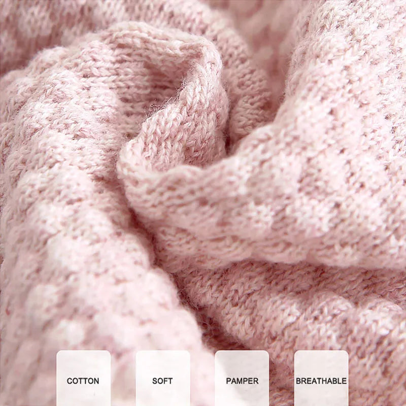 Baby Clothes Set – Cotton Knitted Sweater Tops & Pants, 2-Piece, Newborn 0-3Y