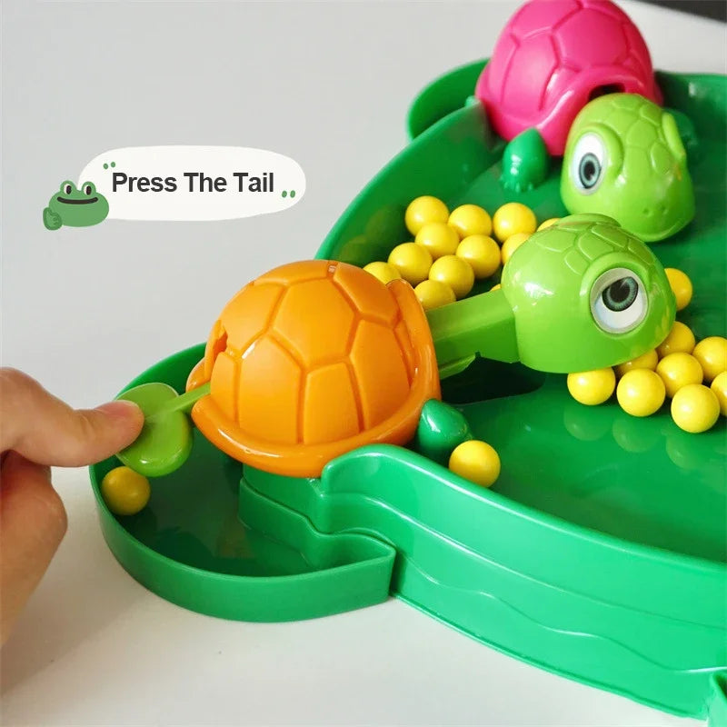 Kids Desktop Game – Turtles Eat Beans Parent-Child Board Game, 36/72 Beans