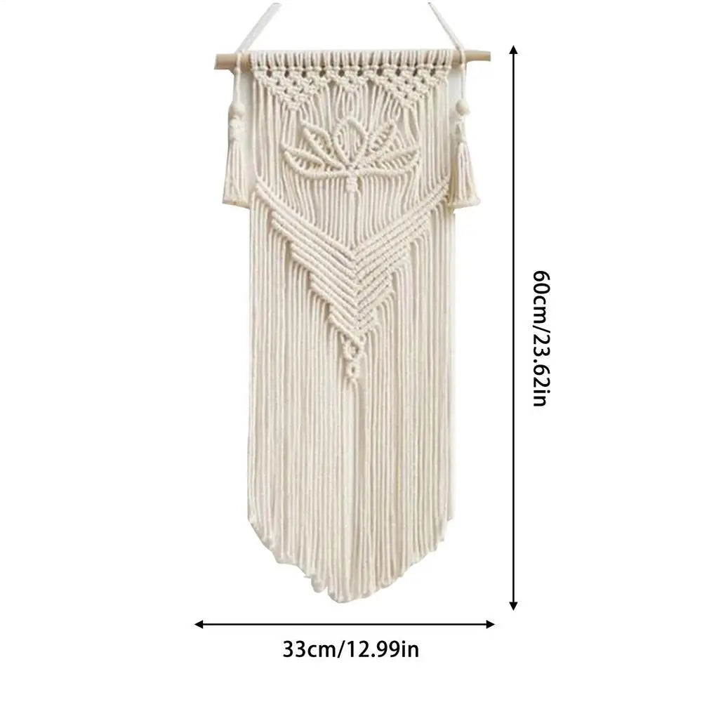 Macrame Wall Hanging – Boho Woven Wall Art Tapestry for Home Decor