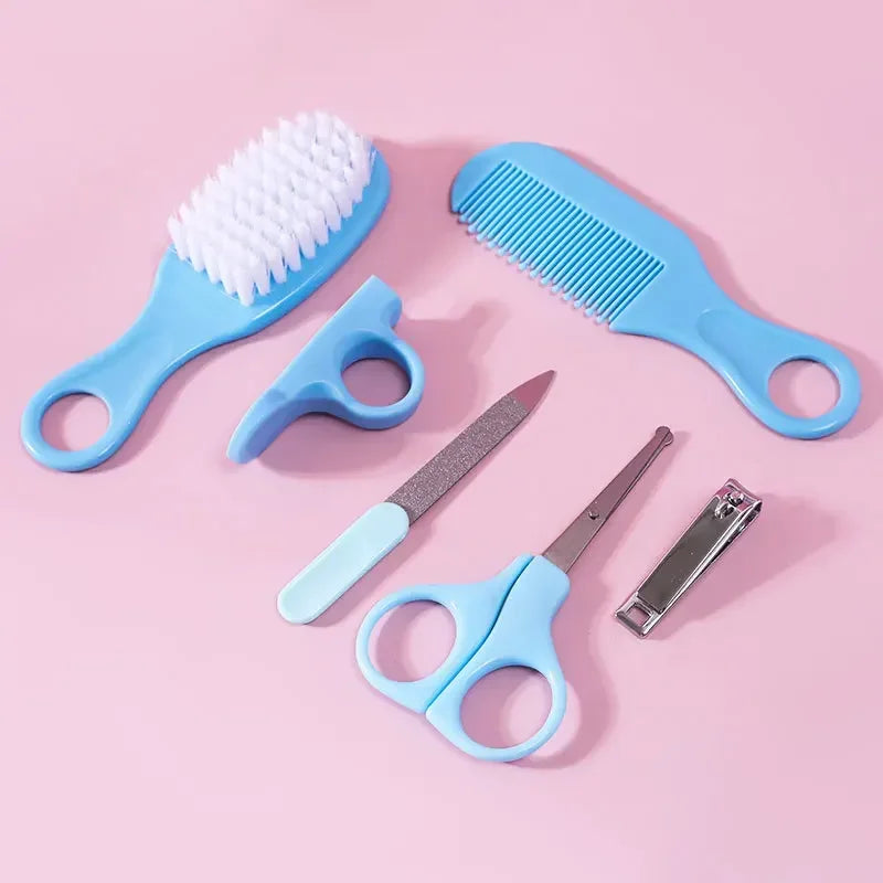 Baby Grooming Kit – 6-Piece Care Set, Hair Comb, Brush, Nail Clipper & Scissors for Toddlers