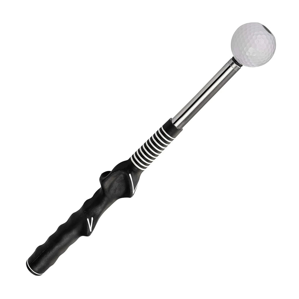 Golf Swing Trainer – Retractable Swing Training Aid with Click Feedback