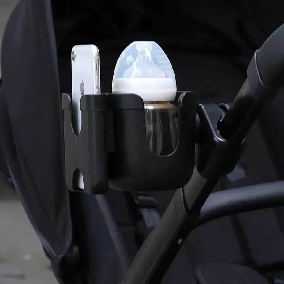 Pram Cup Holder – Anti-Slip Stroller Bottle & Phone Holder, Pram Accessory