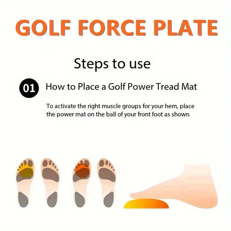 Golf Force Plate Trainer – Swing Speed Training Aid, Pair