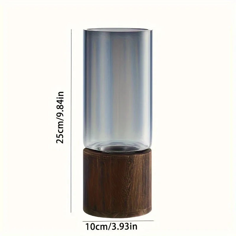 Retro Glass Vase – Decorative Water Flower Vase for Home Decor
