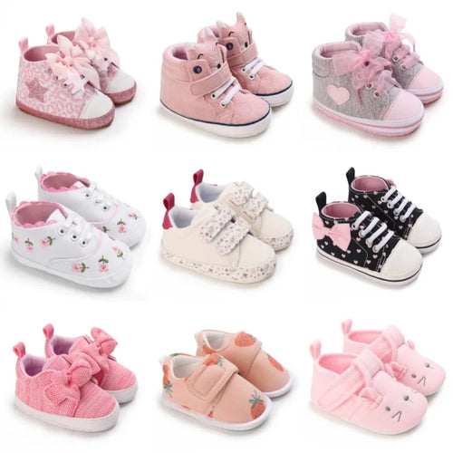 Baby First Walking Shoes – Soft Sole Anti-Slip Casual Sports Shoes, 0-18 Months