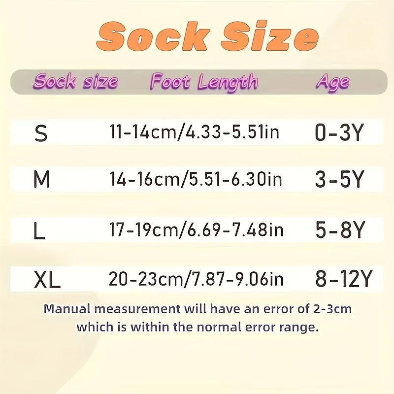 Kids Floor Socks – 5-Pack Anti-Slip Non-Slip Socks for Girls, Babies & Toddlers