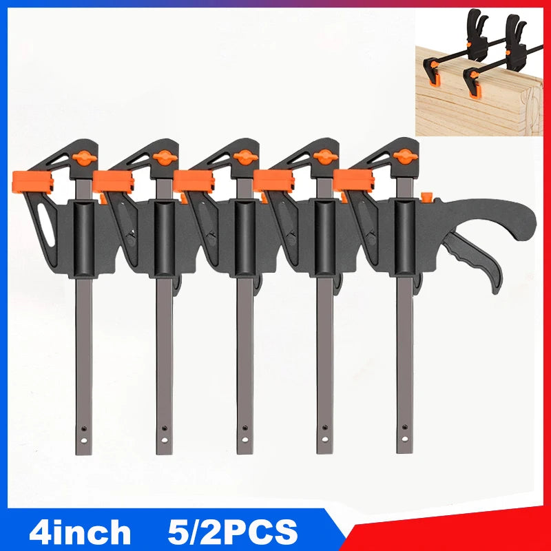 4-Inch Quick Ratchet Bar Clamp Set