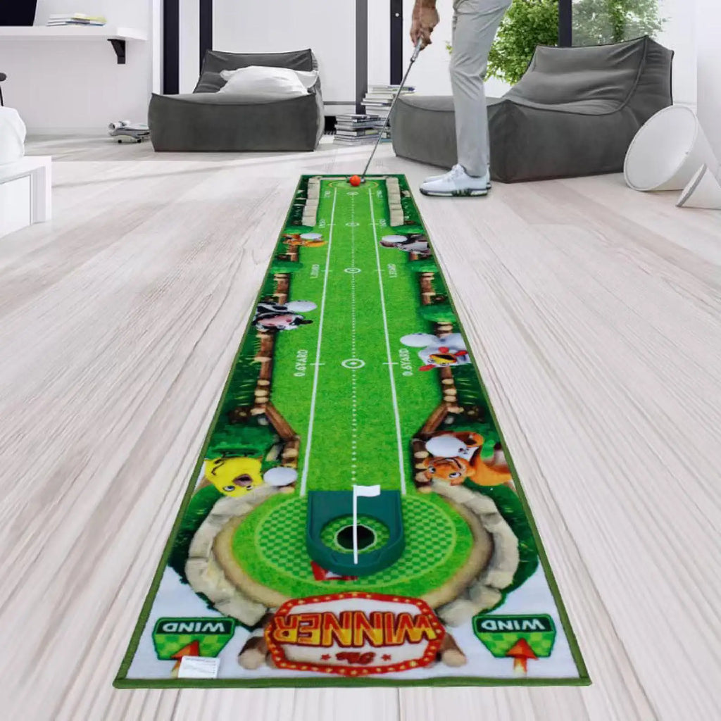 Golf Putting Mat – Portable Indoor Practice Green, Gift Set