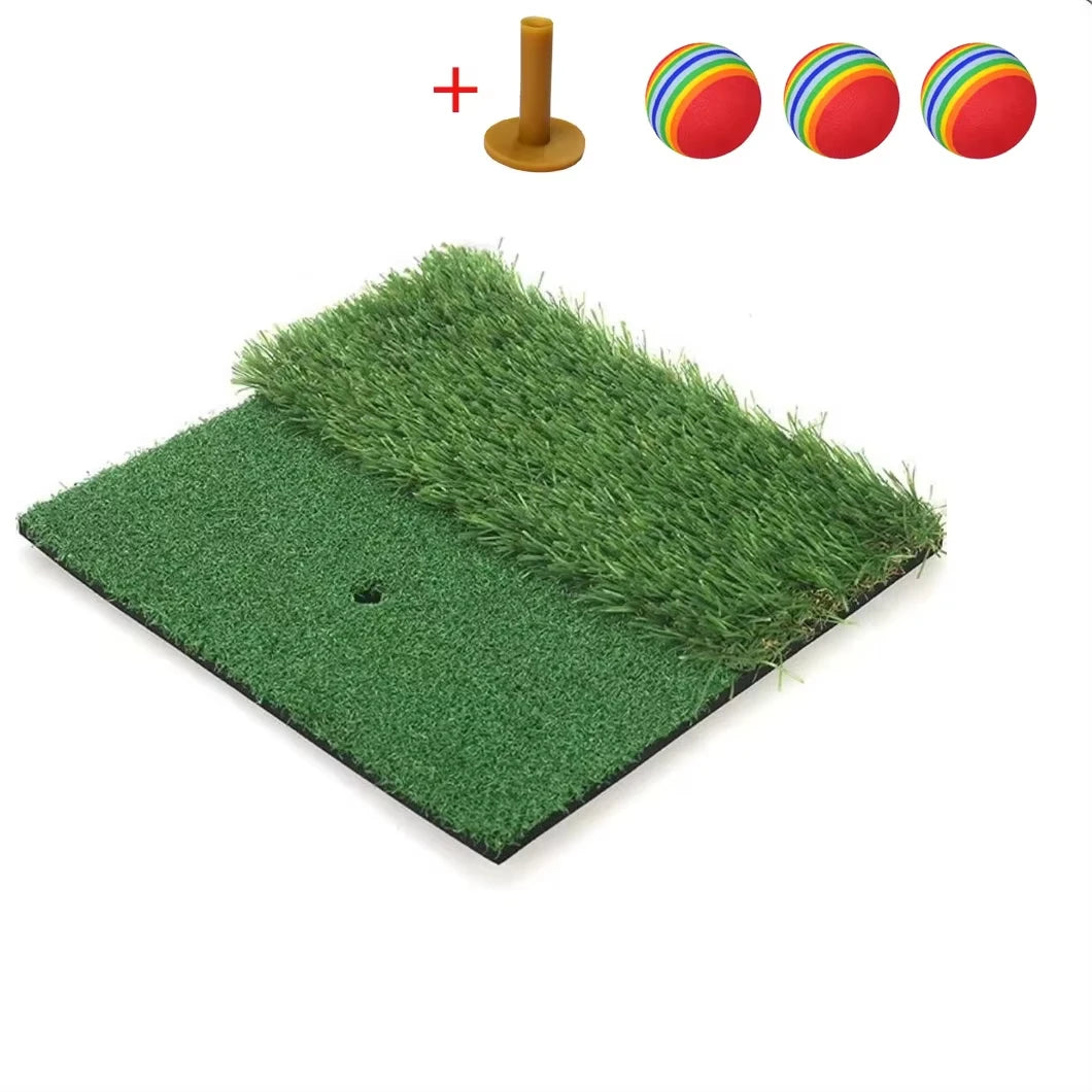 Mini Golf Hitting Mat – PGM Backyard Turf Practice Mat, 30x30cm